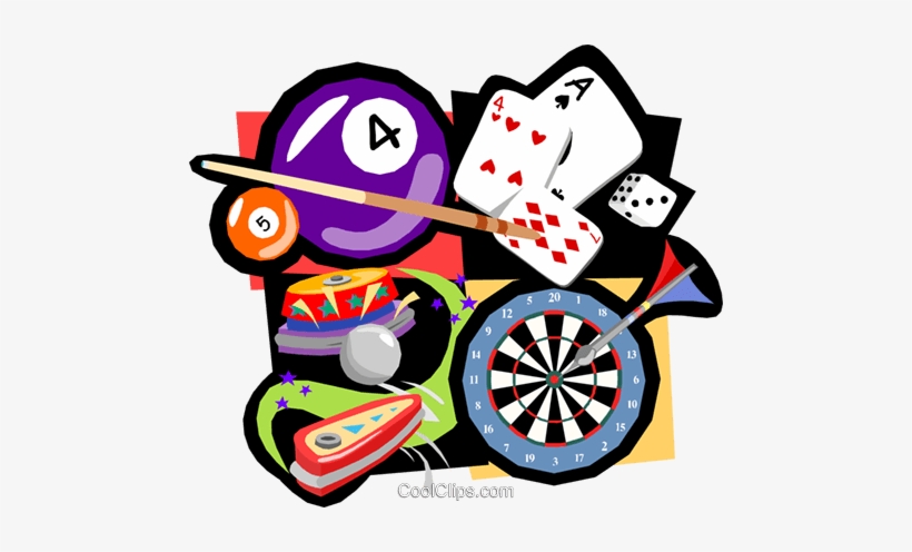 Gamming Pool, Darts, Cards, Pinball Royalty Free Vector - Indoor Games And Sports, transparent png download