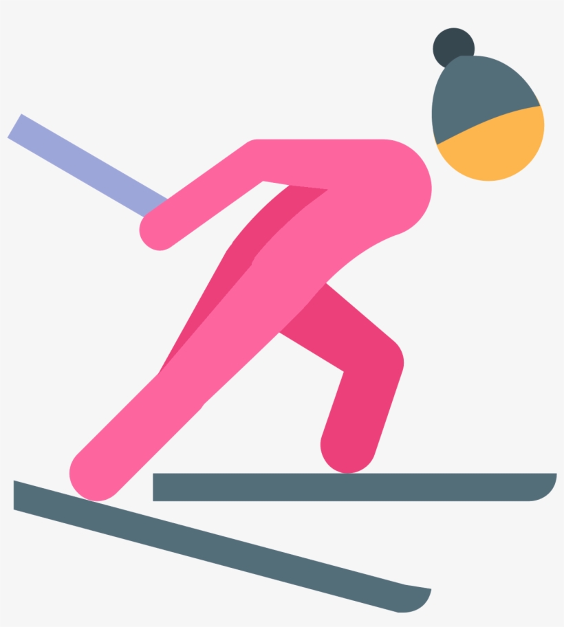 Cross Country Skiing Icon - Ski Png, transparent png download