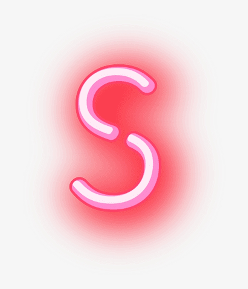 S Letters Neon Glowing Words Ela Grammer Cool Grammer - Letra S Neon Png, transparent png download