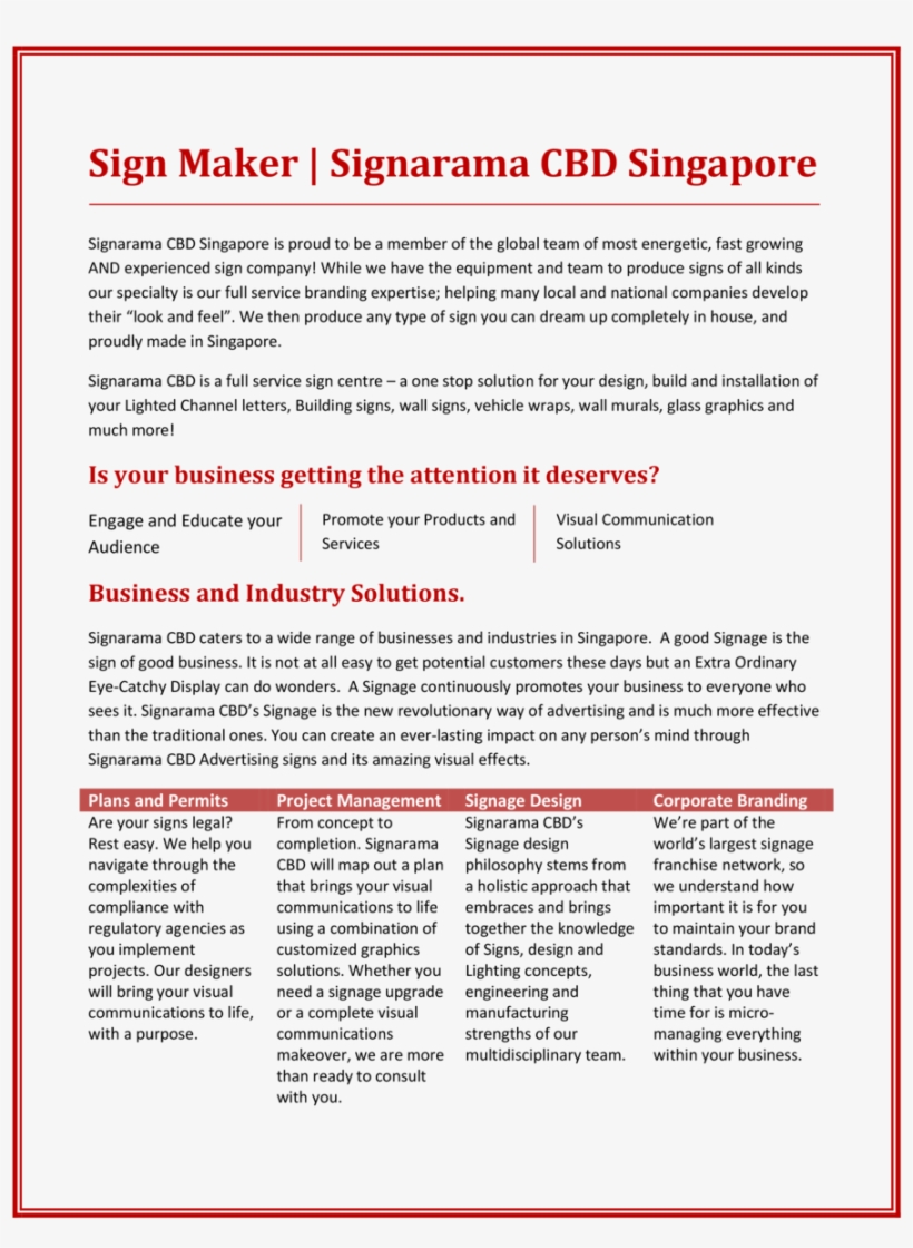 Sign Maker Signarama Cbd Singapore Signarama Cbd Singapore - Signarama Singapore Cbd, transparent png download