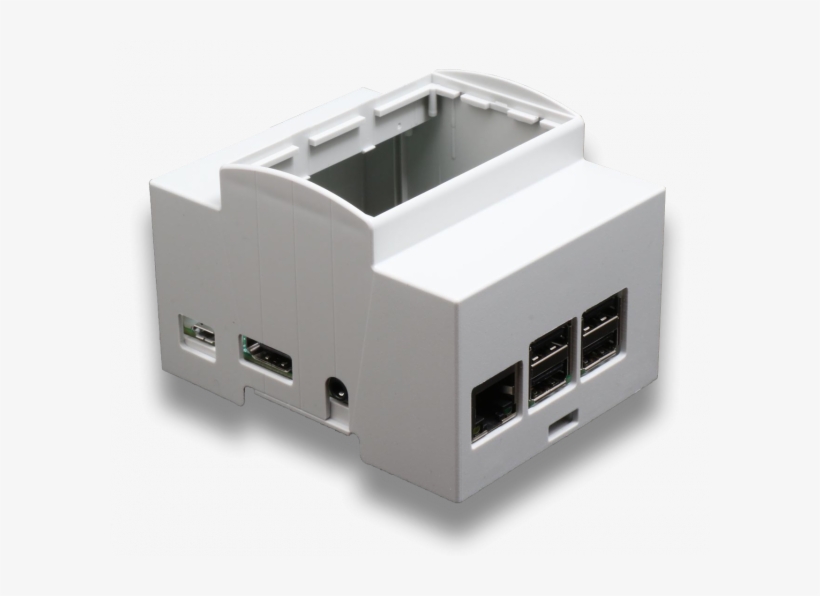 Boitier 4m Rail Din Pour Raspberry Pi B / Pi 2 / Pi - Boitier Raspberry Pi 3, transparent png download