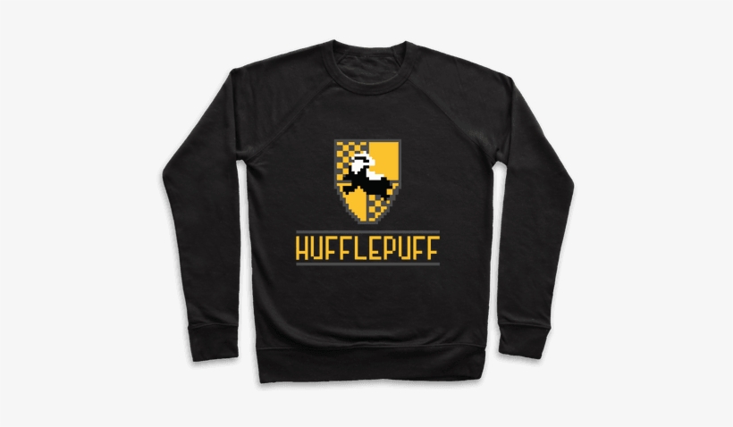 8 Bit Hufflepuff Pullover - Stranger Things Dart T Shirt, transparent png download
