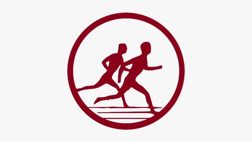 Crosscountry - Athletics Running Image Black And White, transparent png download