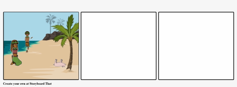 Moana And Maui - Storyboard, transparent png download