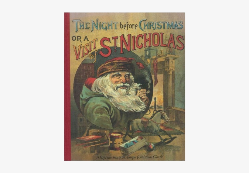 Christmas Stocking Hanging - Night Before Christmas Or A Visit, transparent png download
