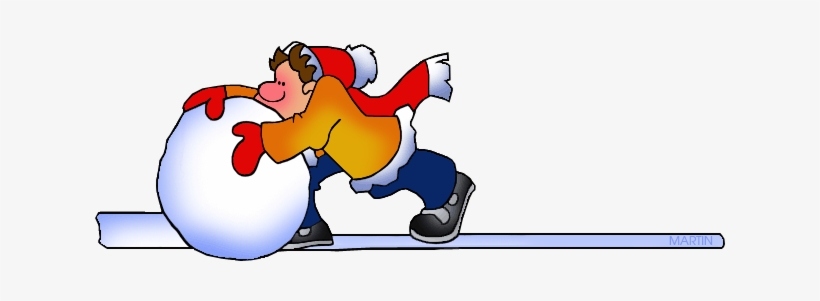 Free Seasons Clip Art By Phillip Martin, Snowball - Months Of The Year January, transparent png download