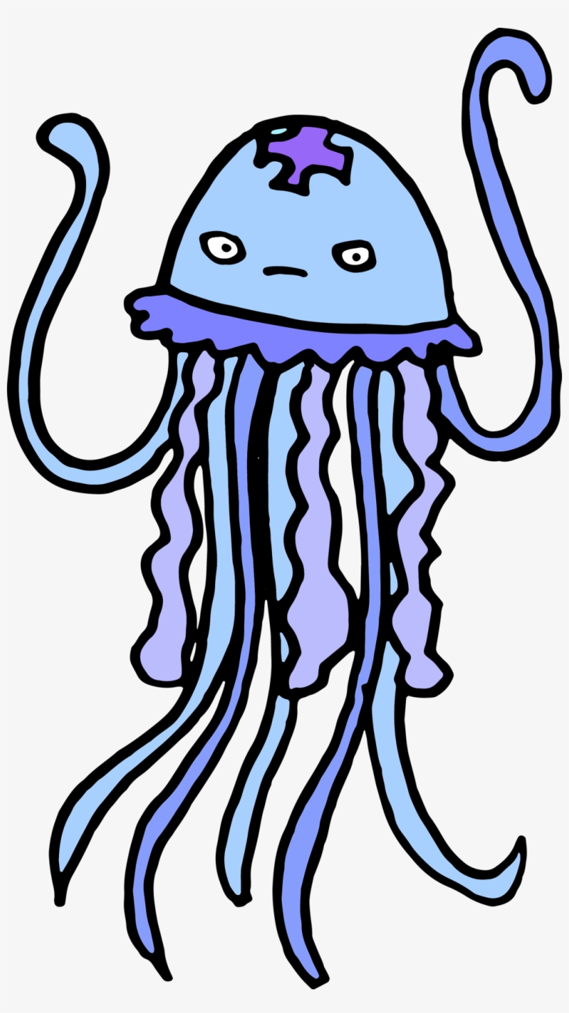Blue Octopus Watercolor Hand Painted Transparent - Octopus, transparent png download