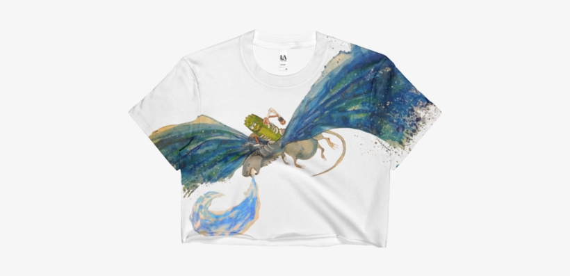 Pickle Rick The Night King Crop Top - T-shirt, transparent png download