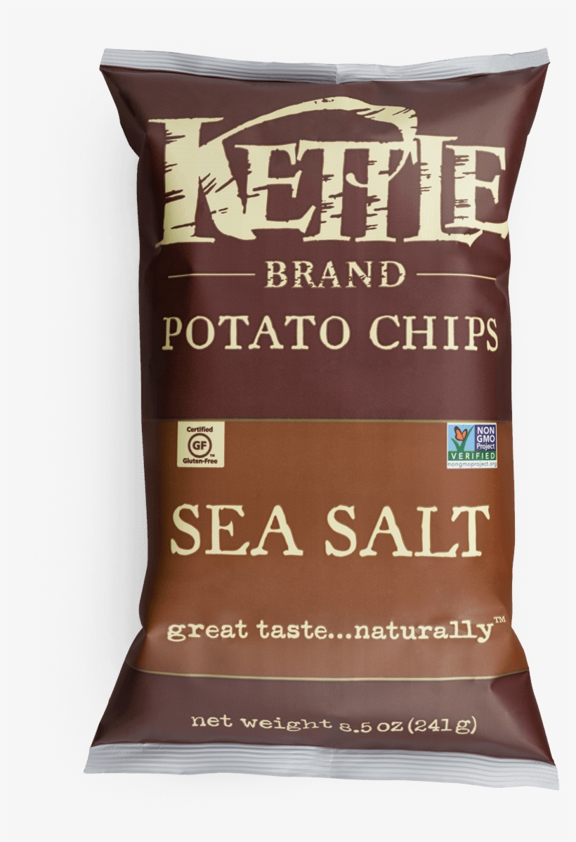 Sea-salt - Kettle Brand Sea Salt Chips, transparent png download