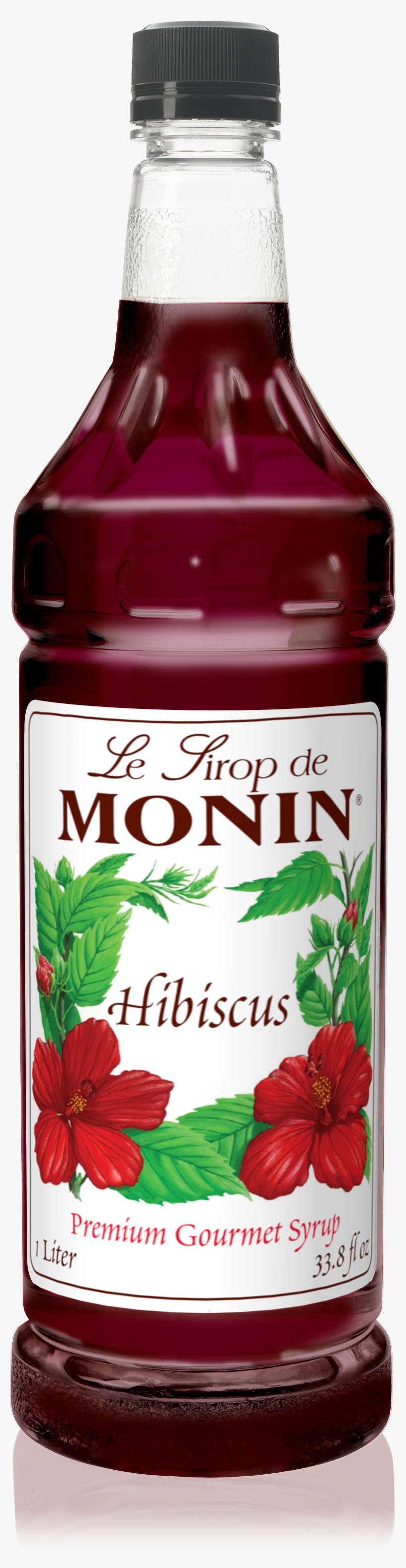 1l Hibiscus Syrup - Monin Hibiscus Syrup, transparent png download