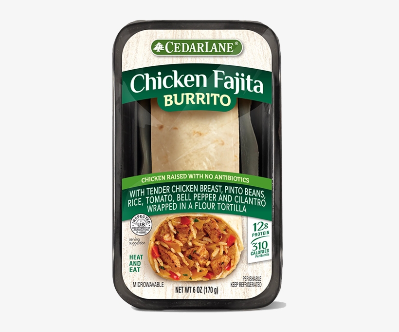 Nutrition Facts Heating & Ingredients - Burrito, transparent png download