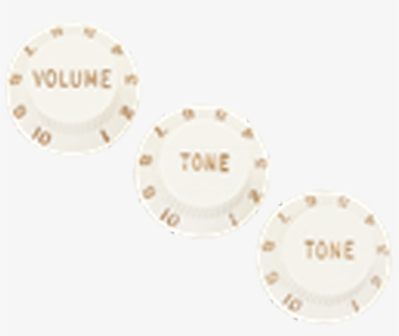 Fender Stratocaster Parchment Knobs - Circle, transparent png download