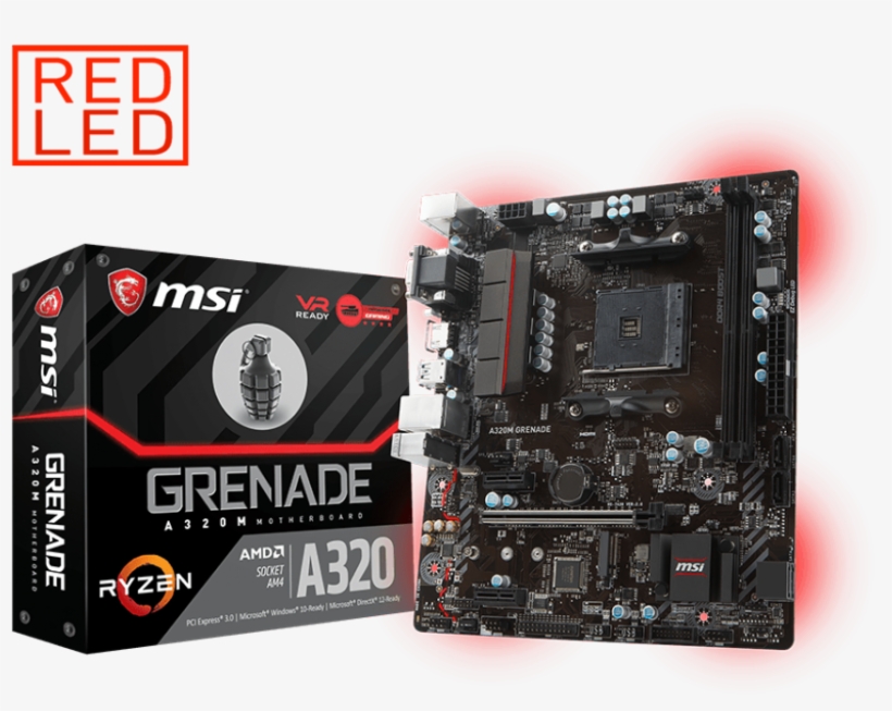 A320m Grenade - Msi A320m Grenade Am4 Amd, transparent png download