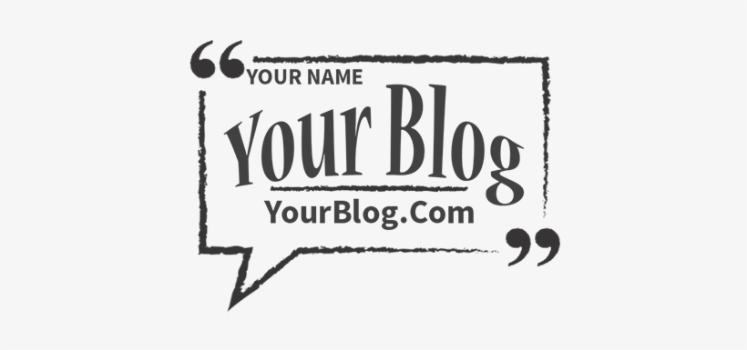 Blogger Retro Rectangle Psd Logo Template - Octagon, transparent png download