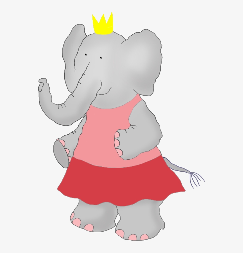 Cartoon Elephant Price - Elephant Princess Cartoon, transparent png download