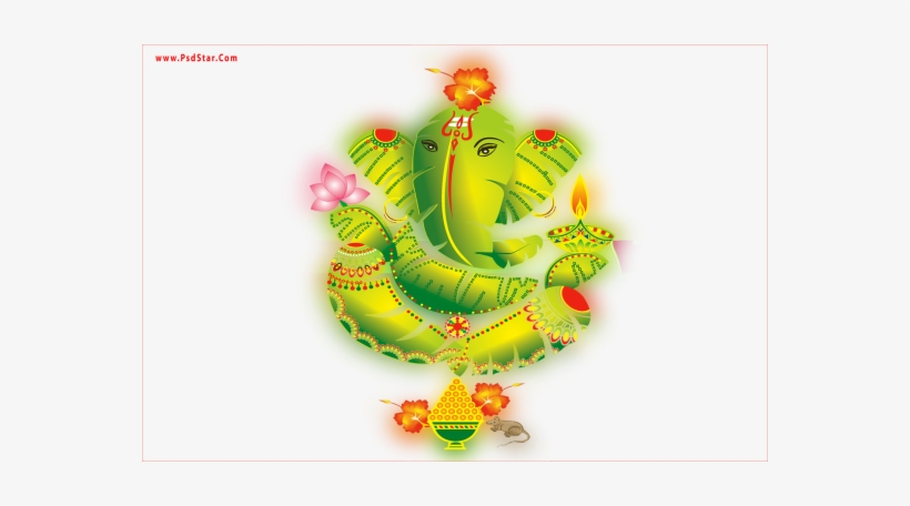 Leaf Ganesh Photo Full Hd Psdstar, transparent png download