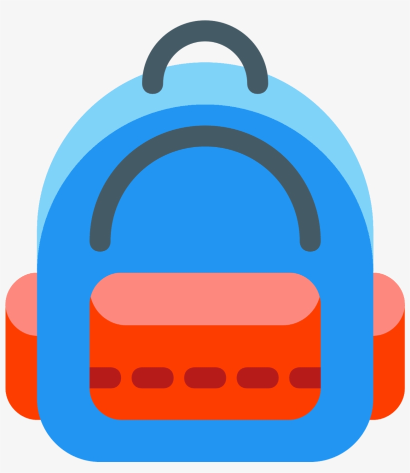 Backpack Emoji Png Vector Free Library - Pokemon Bag Icon, transparent png download