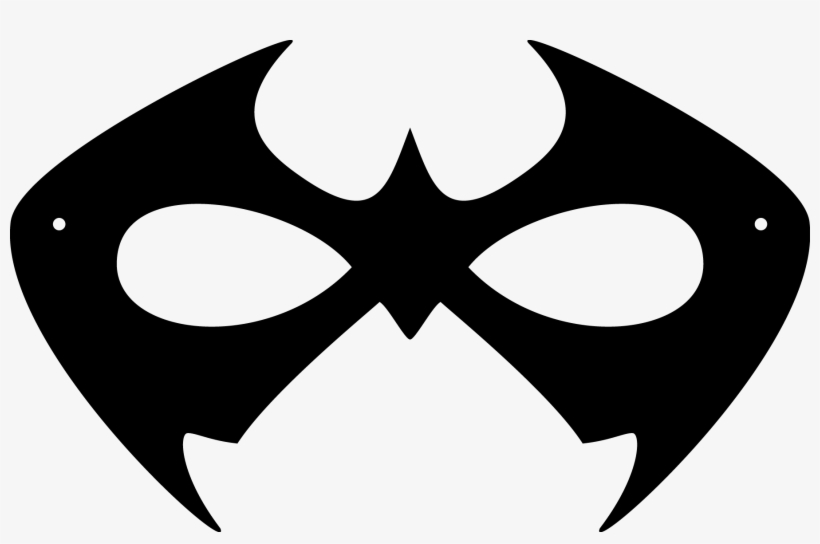 Image Transparent Printable Halloween Masks Pinterest - Robin Mask Template, transparent png download