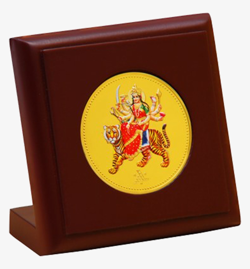 Car Durga Mata Square Meenakari - Cartoon, transparent png download