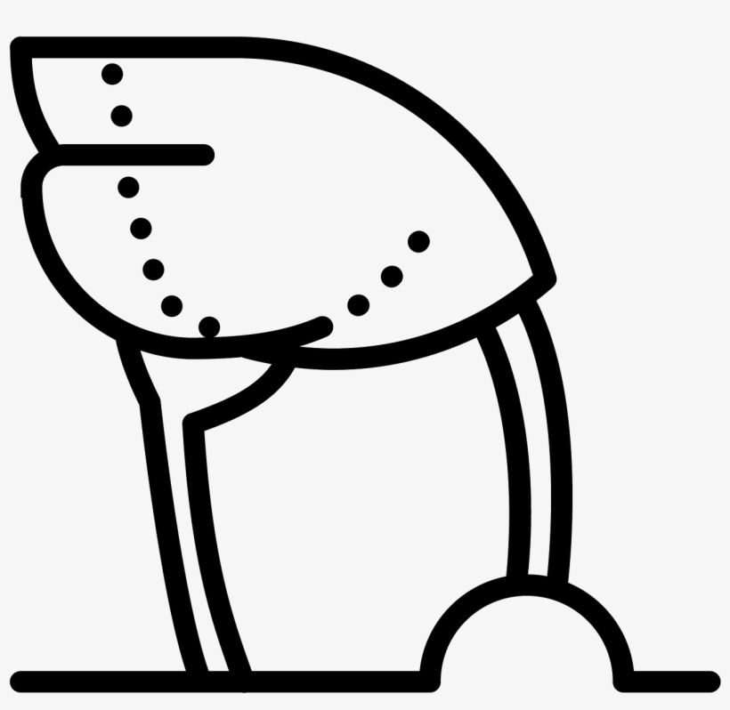 An Ostrich Head In The Sand Icon Is Shown With - Icon, transparent png download