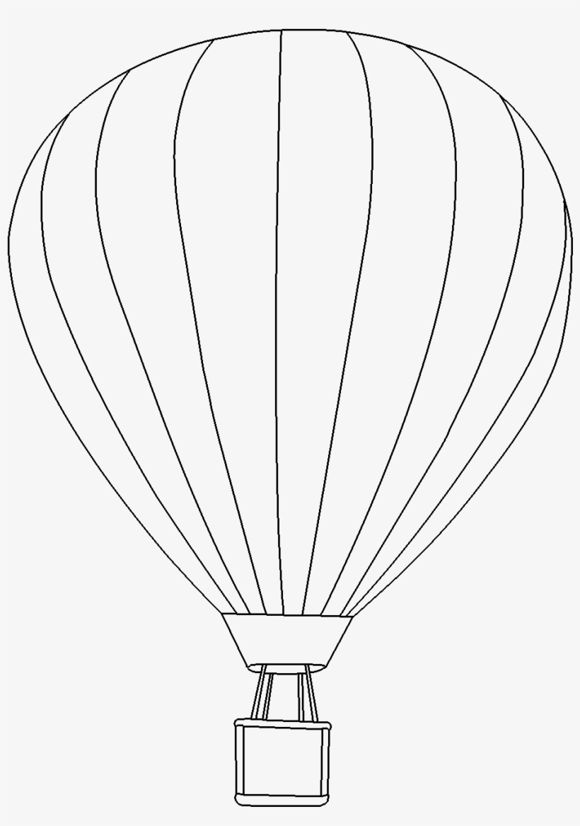 Download Valuable Hot Air Balloon Outline Clipart Coloring Page Hot