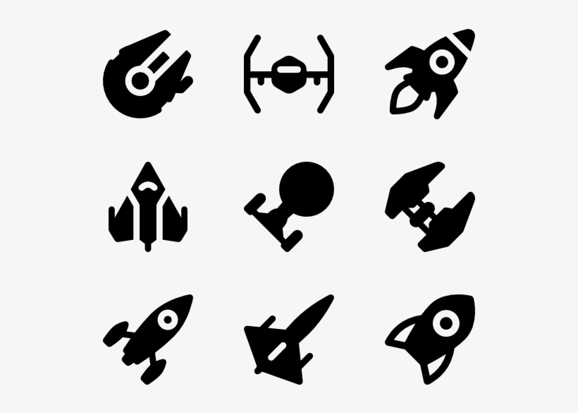 Space Rocket - Peace And Love Icons, transparent png download
