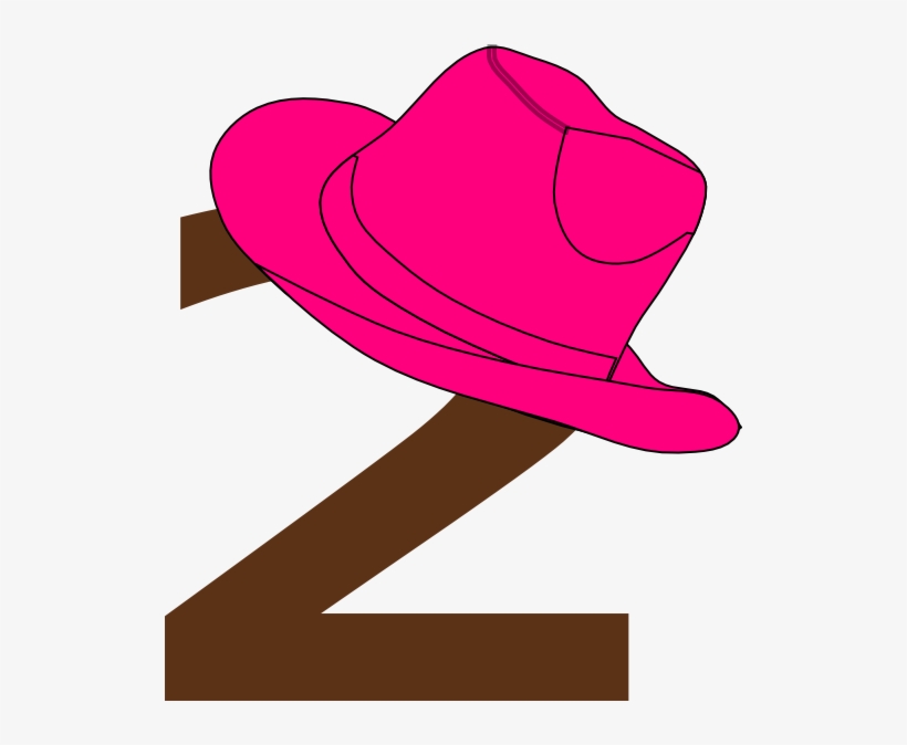 Cowboy Hat Clipart Sombrero - Cowgirl Number 2 Png, transparent png download