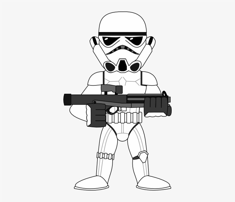Darth Vader Stormtrooper - Clipart Storm Trooper, transparent png download