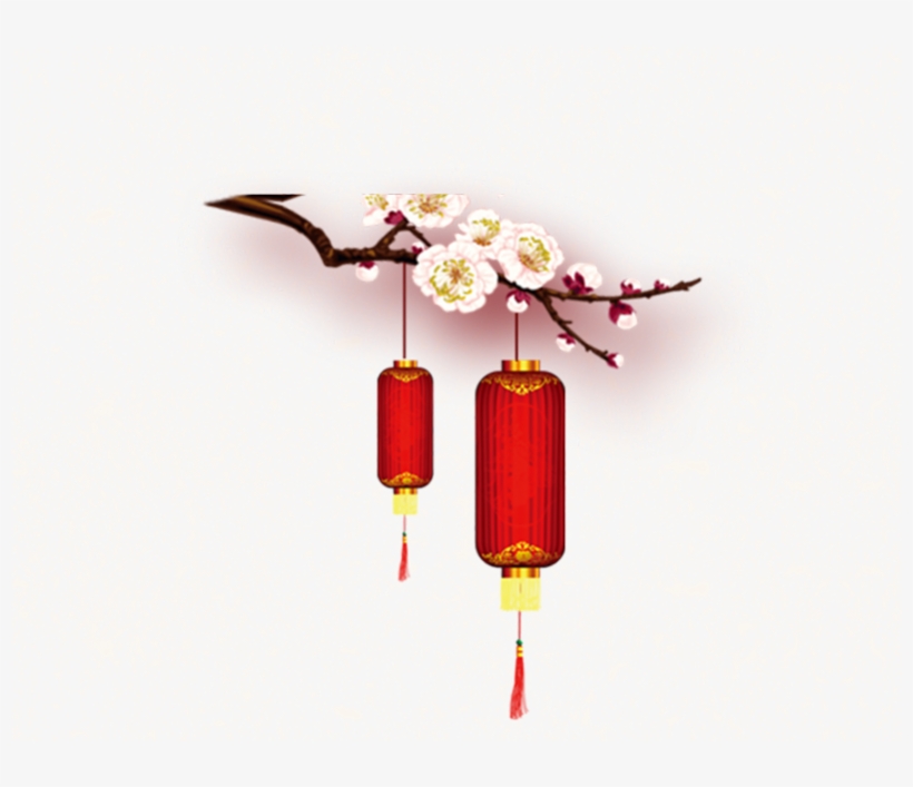 The Lantern Festival Flower Free Matting - 图片, transparent png download