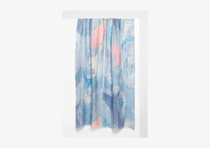 Etched Ikat Print Scarf - Ikat Print Scarf, transparent png download