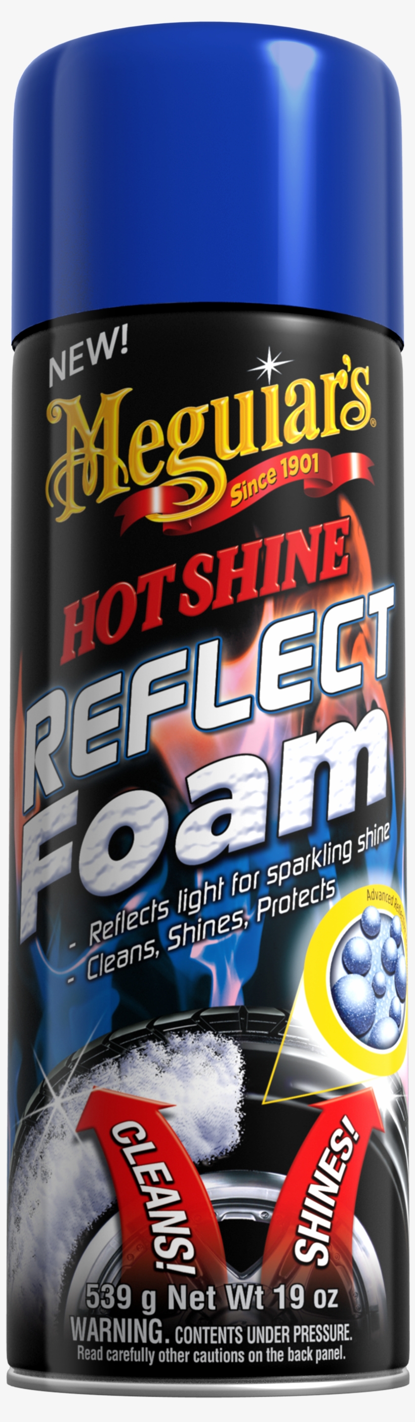 Hot Shine™ Reflect Foam - Meguiar's Hot Shine Reflect Tire Shine Car Cosmetics, transparent png download