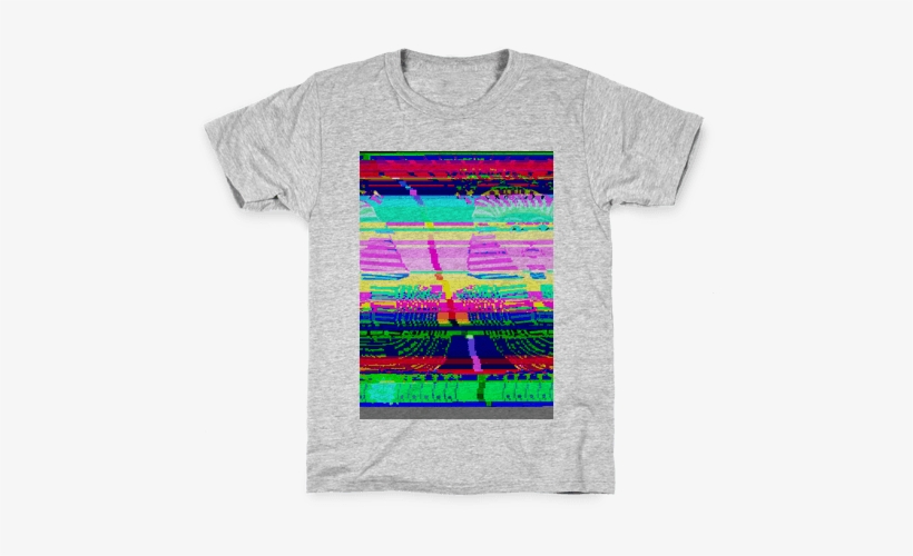 Glitch Art Kids T-shirt - Glitch Shirt, transparent png download