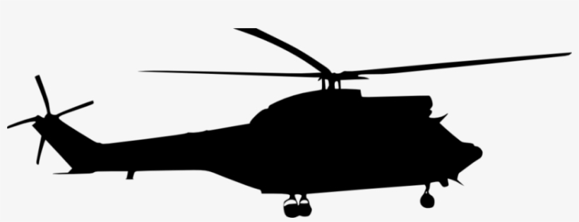 Vector Library Library Silhouette At Getdrawings Com - Helicopter Silhouette, transparent png download