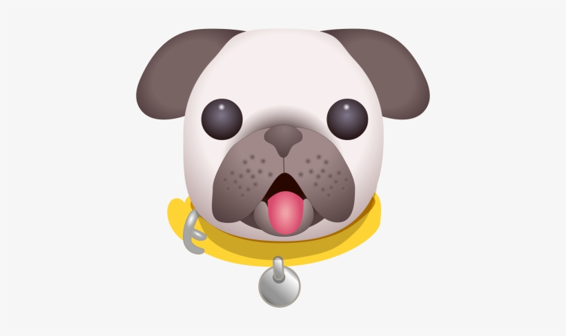 The New Pug Emoji - Dogs Trust Emoji, transparent png download