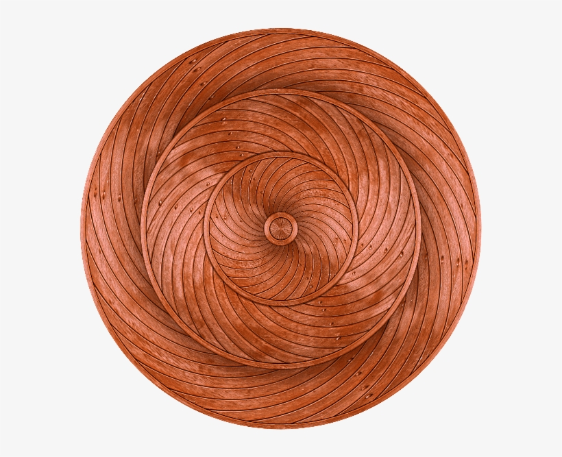 Carved Wood Circle Shield Png - Wood Circle Png, transparent png download