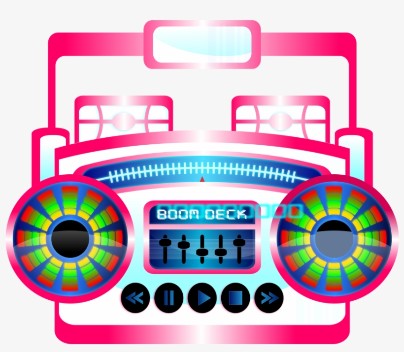 How To Set Use Mini Boom Box Fuschia Icon Png, transparent png download