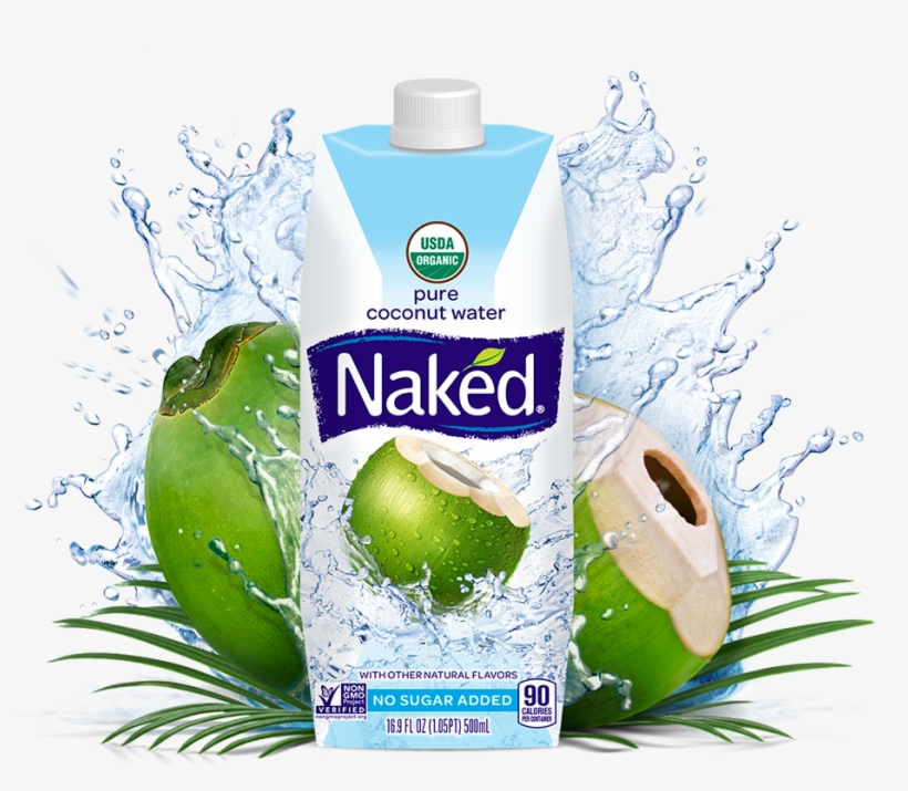 Pure-coconut - Naked Juice 100% Organic Pure Coconut Water, Usda Organic, transparent png download