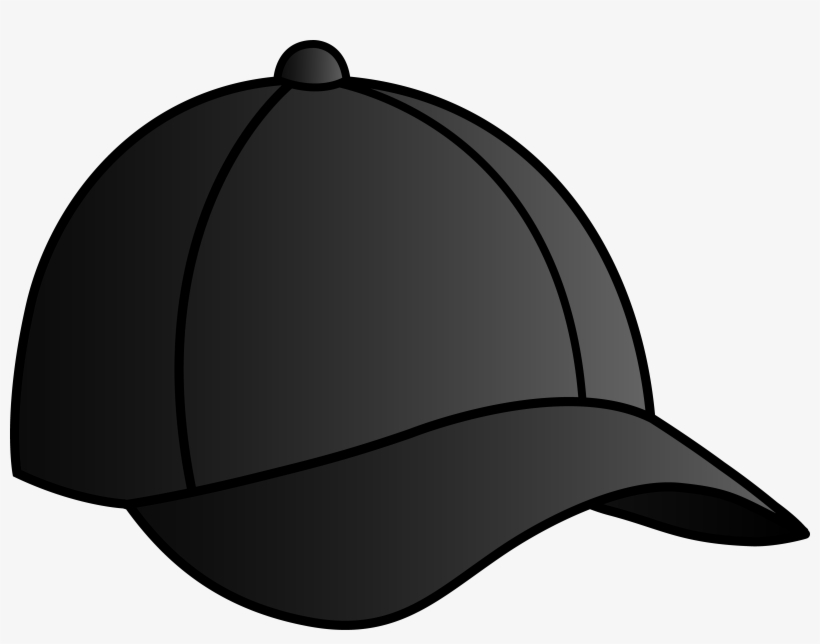 Nike Hat White Transparent Clip Art Hat Online - Black Cap Clipart, transparent png download