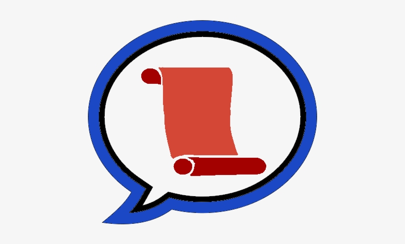 Wikt Speech Bubble Scroll - Portrait Of A Man, transparent png download