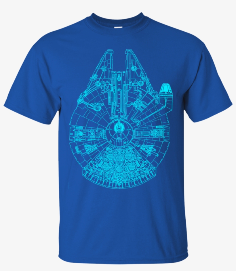 Star War -blue Millennium Falcon T Shirt - Millennium Falcon Shirt Canada, transparent png download