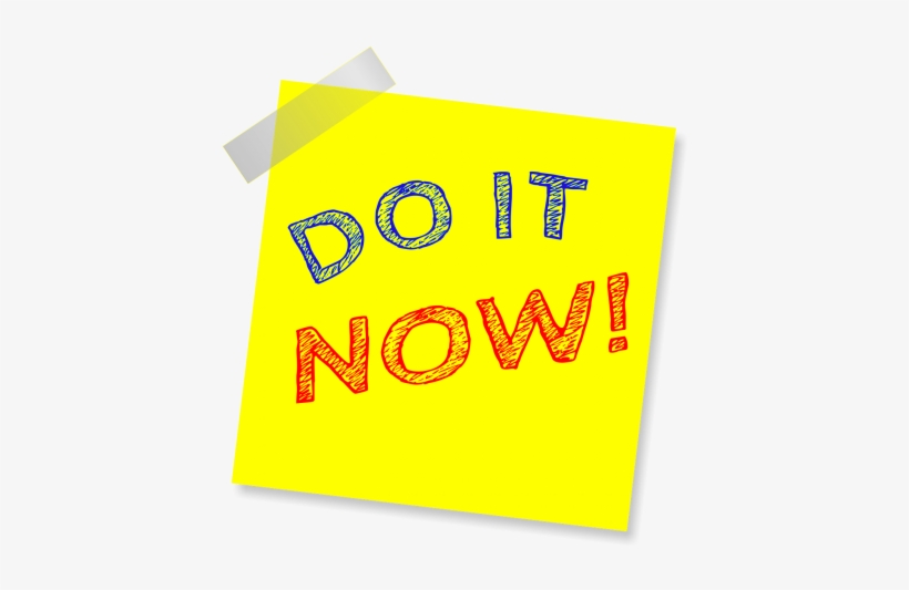 Do It Now,note,reminder,post Note,sticker,sticky Paper, - Didn't Do It Round Ornament, transparent png download