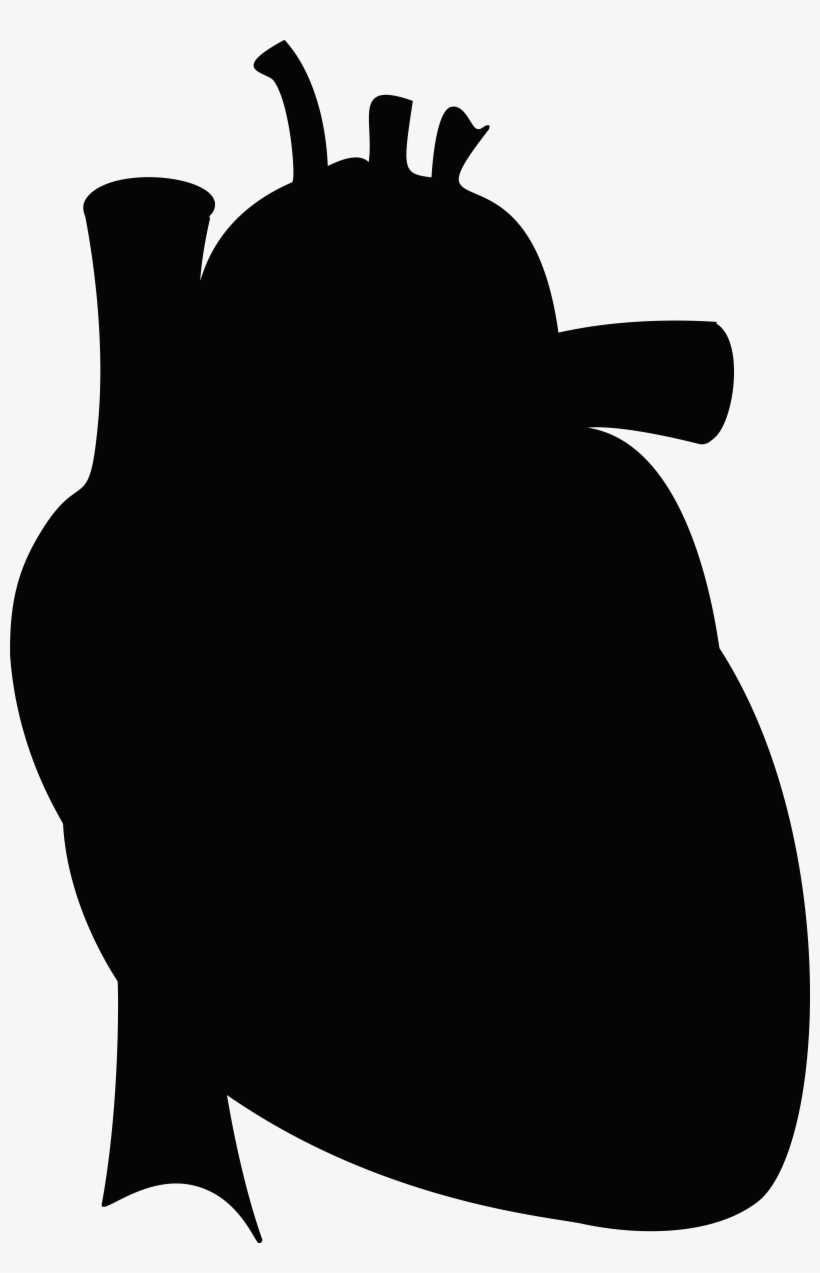 Jpgpngepssvg - Heart Silhouette, transparent png download