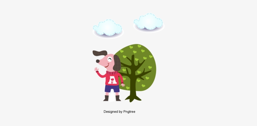 Creative Material Design For Cute Cartoon Animal Label, - Cartoon, transparent png download