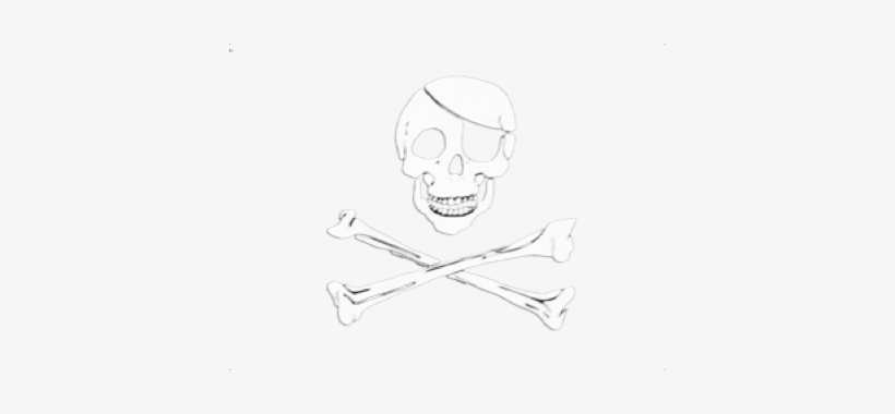 Pirate Skull And Bones - Knights Templar Pirate Flag, transparent png download