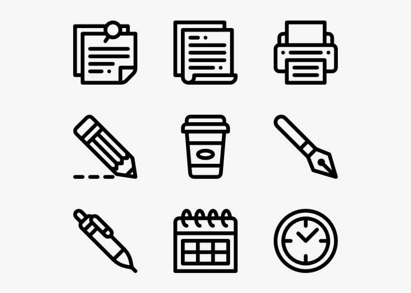 Stationery - Print Icons, transparent png download
