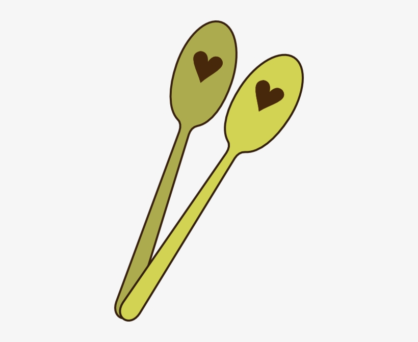 Small - Cute Spoon And Fork Clipart, transparent png download