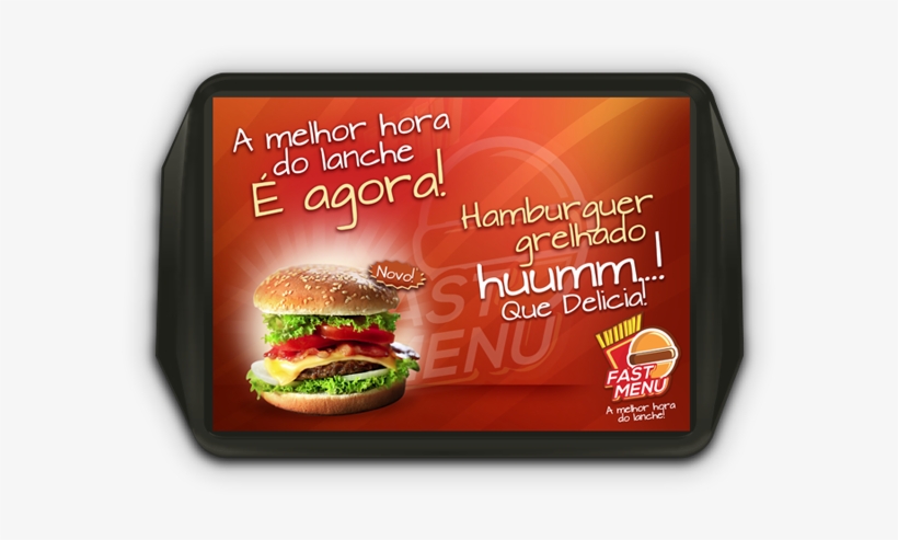 Restaurant Tray Liners / Lâminas De Bandejas - Cheeseburger, transparent png download