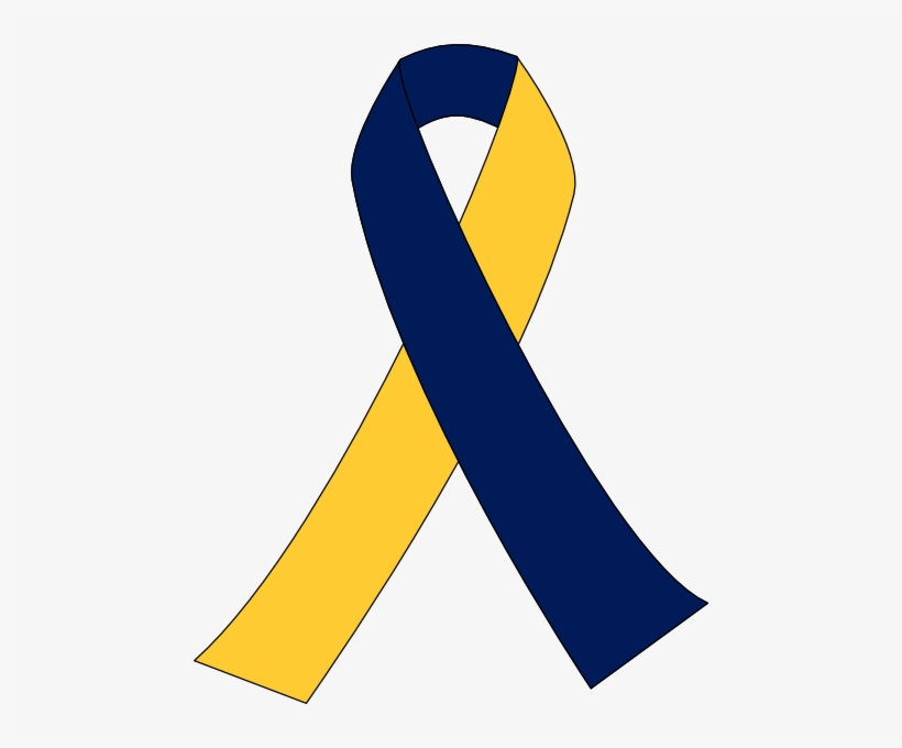 Maize And Blue Ribbon Svg Clip Arts 468 X 600 Px, transparent png download