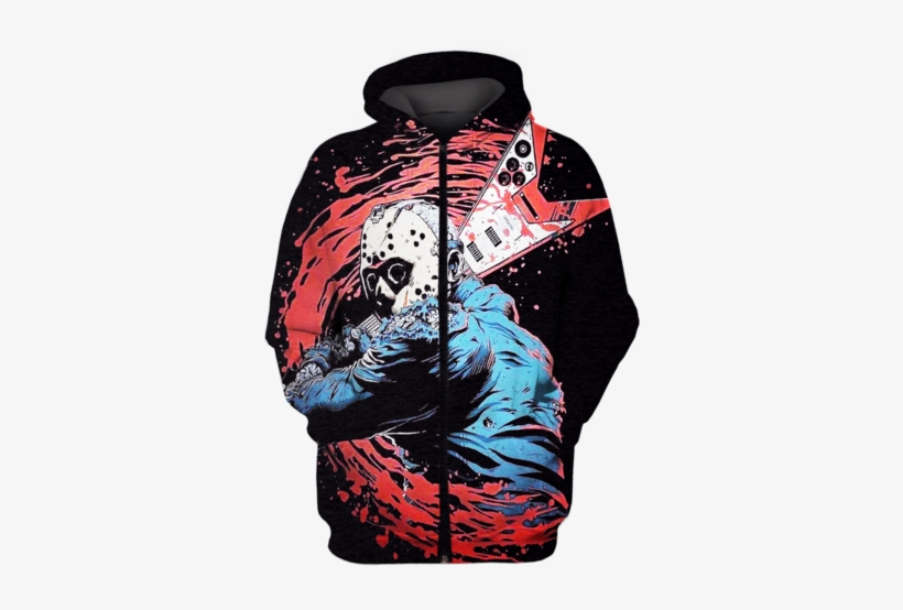 3d Jason Voorhees Friday The 13th Hoodie - Hoodie, transparent png download