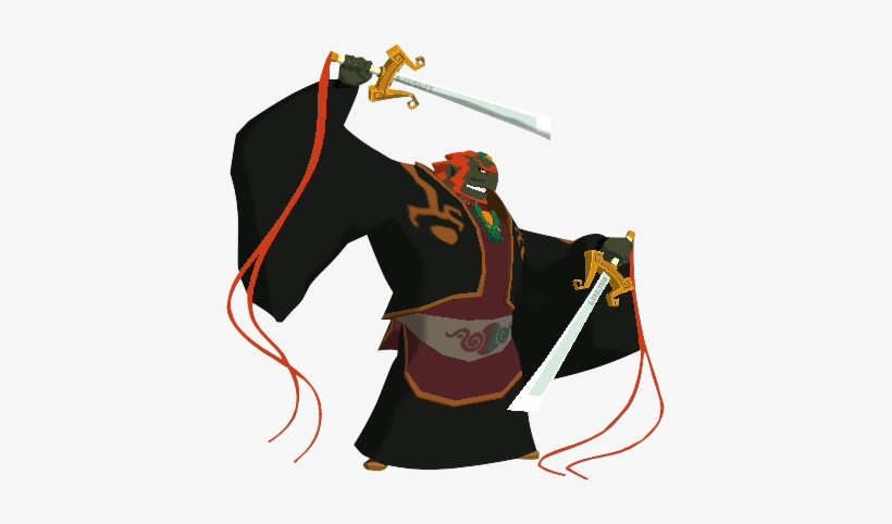 Draw Ganondorf Riding On His Sword Like A Surfboard - Ganondorf Wind Waker, transparent png download